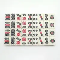 Mini Mahjong Set Miniature Mahjong Tiles Portable Mini Mahjong Game Set for Travel Home Parties Lightweight for On-the-go 1