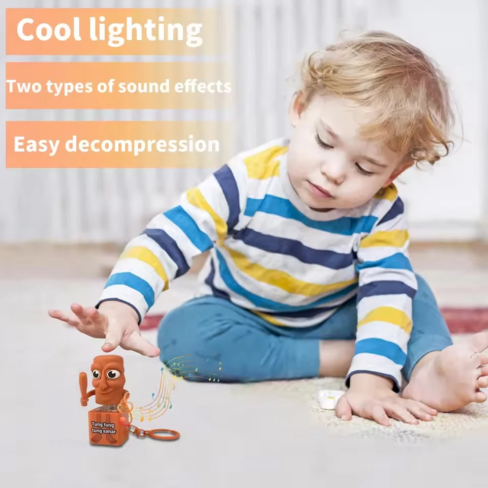 Tung Tung Tung Sahur Jouet Figurine Tung Tung Tung Sahur - Impression 3D, Design Italien - Pour Collection Ou Décoration Brainrot Italien