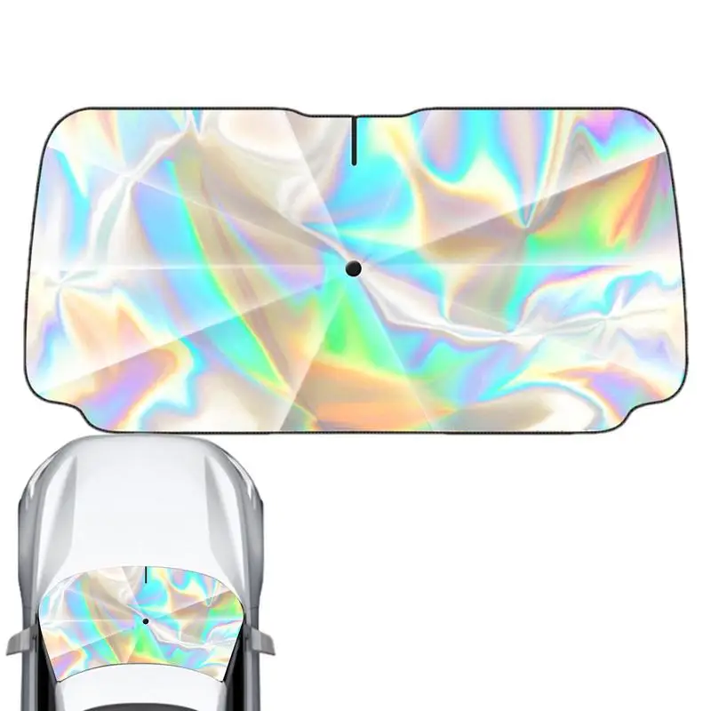 

Женский складной зонт, Солнцезащитный зонт на лобовое стекло, портативные автомобили, солнцезащитный козырек, компактный солнцезащитный козырек