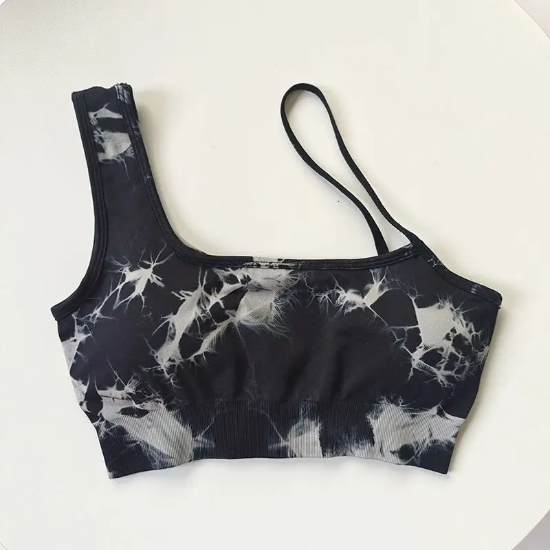 Tie Dye Yoga Women's Tracksuit Fitness Yoga Sets Sportswear Workout Bra+High Waist Shorts Gym Clothing Seamless Sports Suits