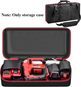 (CASE ONLY)Case Compatible with Milwaukee 2646-20 M18 / 2646-21ct M18 Grease Gun, Bare Tool Portable Carrying Storage Organizer 1