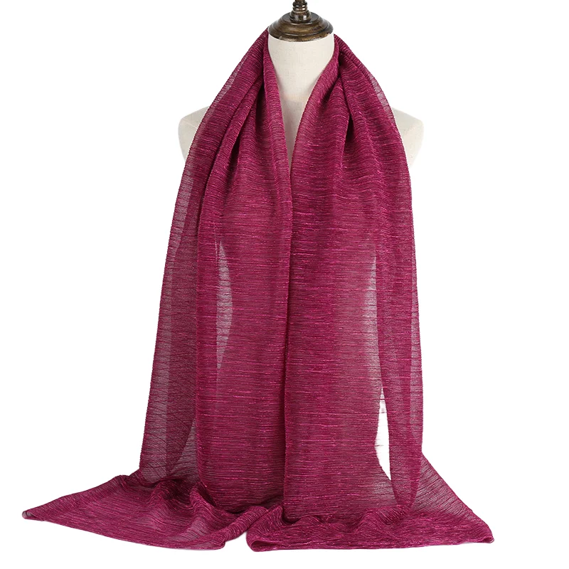 Scarves Women Plain Maxi Hijab Scarf Soft Soild Muslim Shawls Wraps Lady Viscose Head Scarfs Fashion Scarves 1Pc