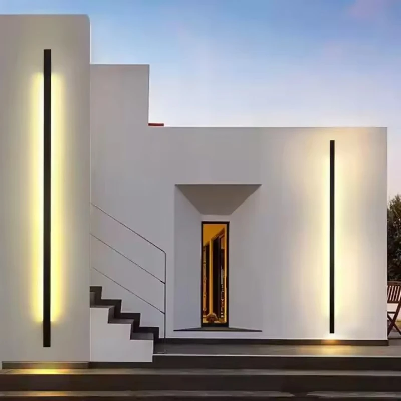 

Modern LED Wall Lamp Home Decor Wall Sconce Panels Bedroom Living Room Hotel Bathroom Nordic Room Decor Long Strip Wall Light