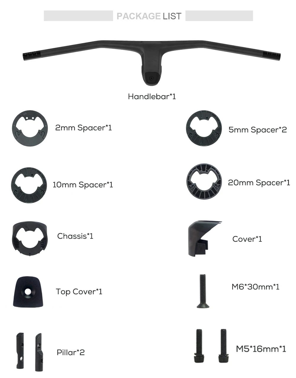 Kein Logo -40 ° FRASER IC SL WC für Sparks-Rahmen, integrierter Cockpit-MTB-Lenker aus Vollcarbon – Detail 10