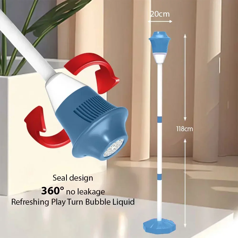 Stand Bubble Machine with Lights&music for Outdoor Soap Bubble Blower Suitable for Water Sport Wedding Party Decor Bubble