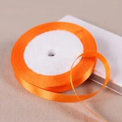 Vibrant Orange Yellow Ribbon for Decorative and Crafting Projects - 22 Meters (Ribbon orange 10mm)