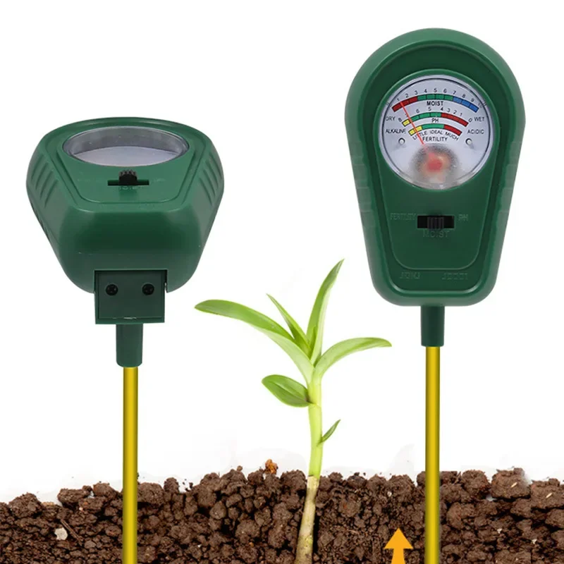 

3 In1 Soil Tester Fertility Humidity PH Meters Test Tool Pointer Type Detector Garden Planting Maintenance Soil Testing Tools