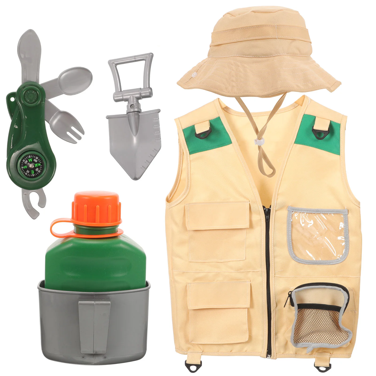

Детская одежда Приключения Ловец набор для изучения природы для детей кемпинг Explorer одежда жилет рыболовный комплект