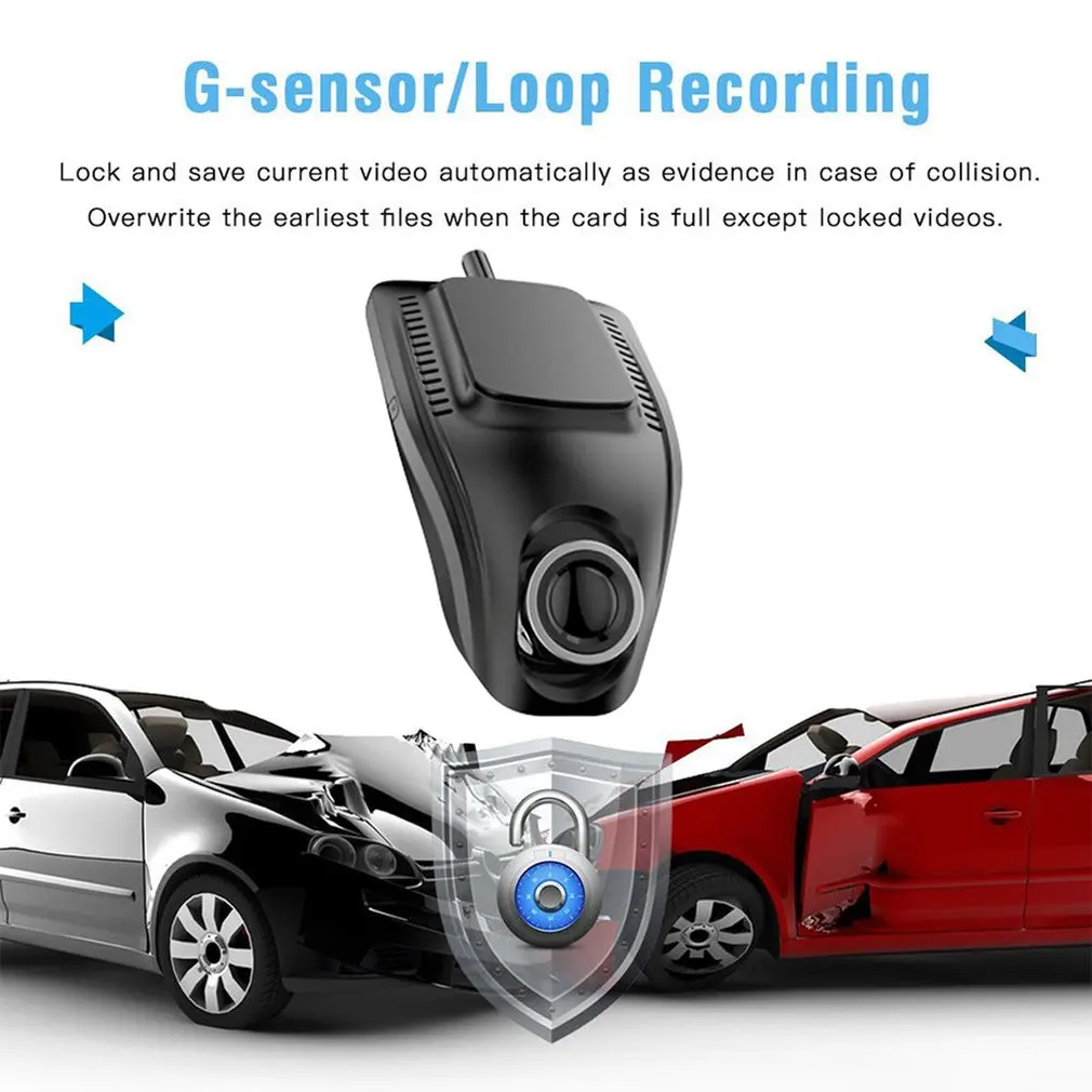 

High Quality Small Eye Dash Cam Car DVR Recorder Camera With Wifi Full 1080p Wide Angle Lens G Sensor Night Vision Dash Cam
