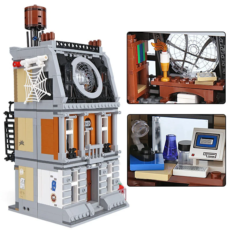 1125PCS Hero Movie Series Sanctuary Sanctuary Showdown Model Compatible with 76108 Building Blocks Children's Birthday Gifts 5