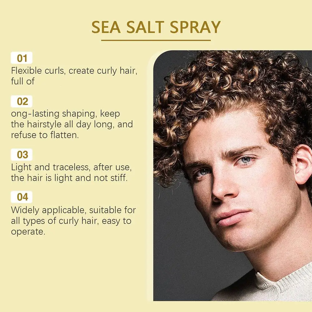 100ml Hair Sea Salt Styling Spray Fashion Styling Hair Spray Volumizing Quality Curls Healthie Andmake Care Im M0W5