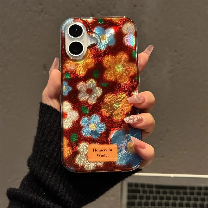 Vintage Floral Whirlpool Phone Case in Retro Style