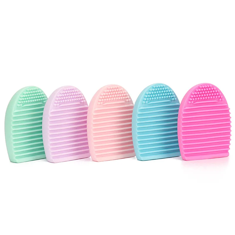 Universal Makeup Cleaning Tool Brush Makeup Scrubbing Egg Silicone Scrubber  Face Washing Egg Brush Bathroom Amenities