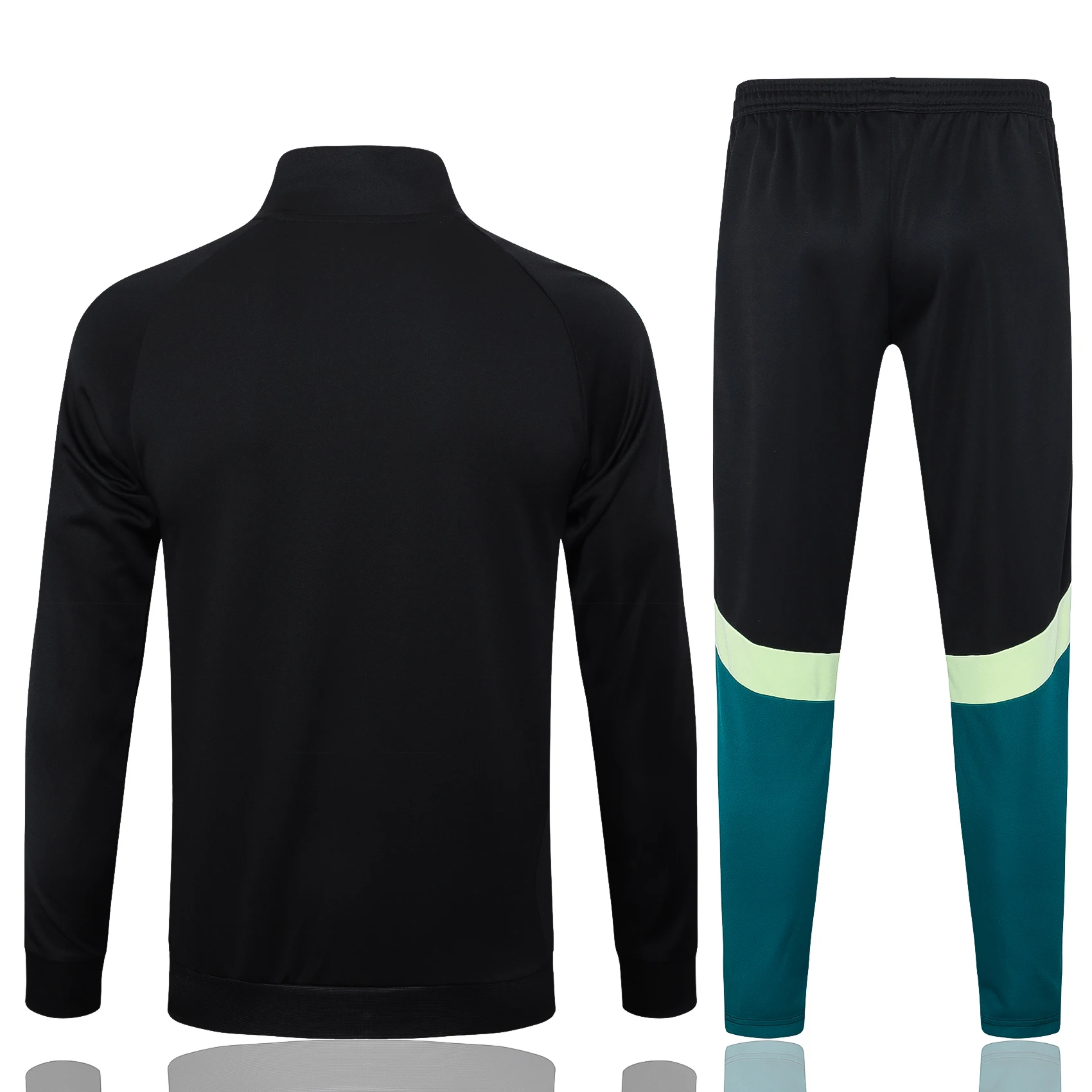 Adidas Soccer Jerseys Men Professional Slim-fit Full-sleeved Durable Sportswear Football Training Suit Set Black and White