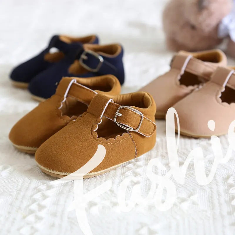 0-18M Spring Autumn Baby Shoes Baby Boy Girl PU Leather Frosted Non-Slip Shoe Soft Soled Toddler Walking Shoes First Walker
