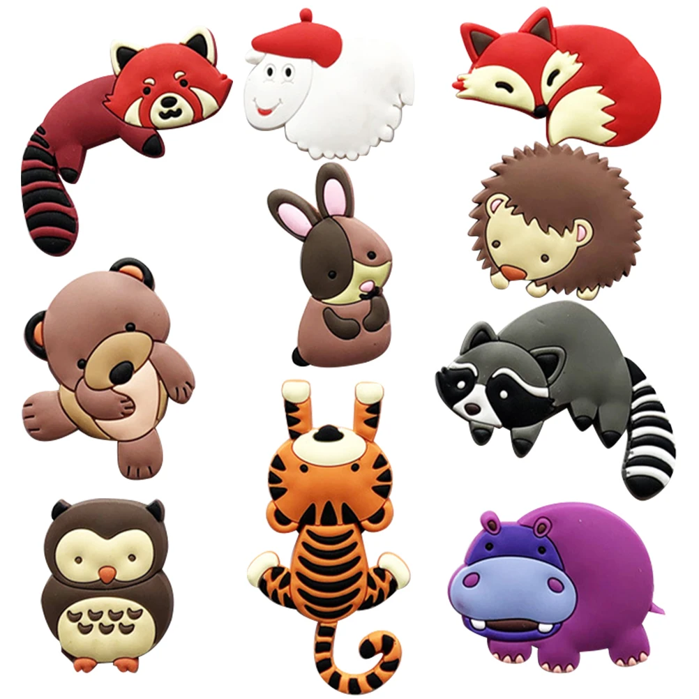 

10pcs Creative Interesting Fridge Magnet cute Cartoon Animal Shape fridge magnet multiuse Whiteboard Magnetic Stick Fridge Decor