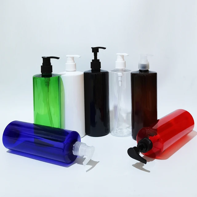 Botellas Vacías de plástico para el cuidado Personal de mascotas, botes de  plástico rellenables para loción, champú y Gel de ducha, 500ml, 14 piezas -  AliExpress