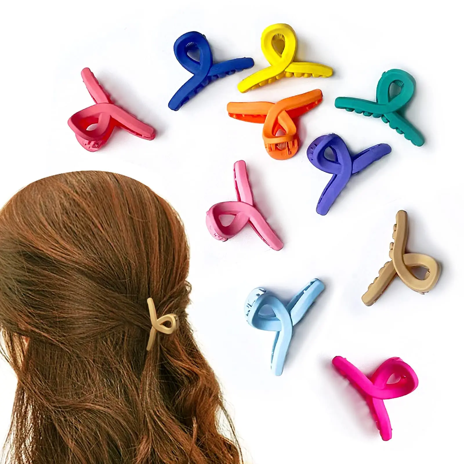 

Mini Hair Claw Clips for Girls and Women Small Hair Clips Colorful Cute Clips Hair Accessories Tiny Hair Claw Clips Decorations