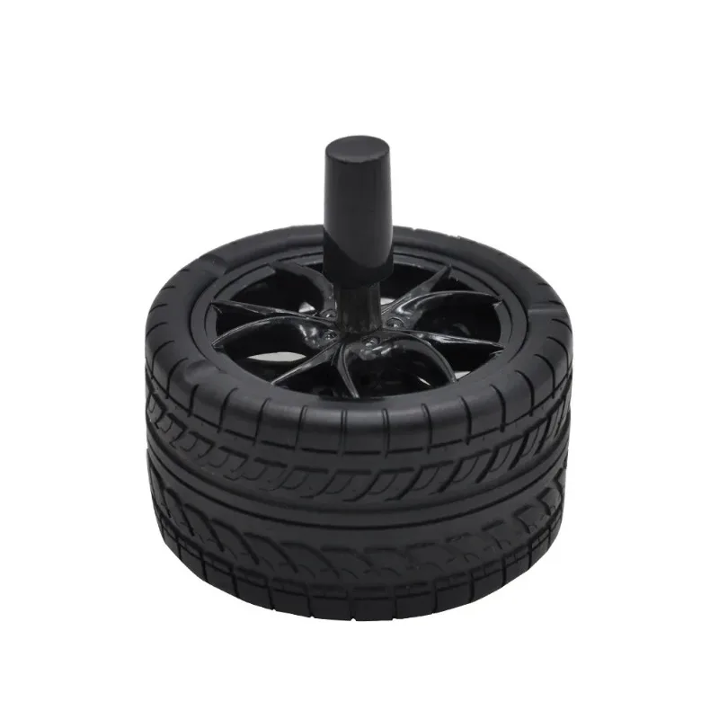 Creative Ashtray for Home Tire Design Ash Tray Decoration Smoking Accessories Rotation Ashtray With Lid