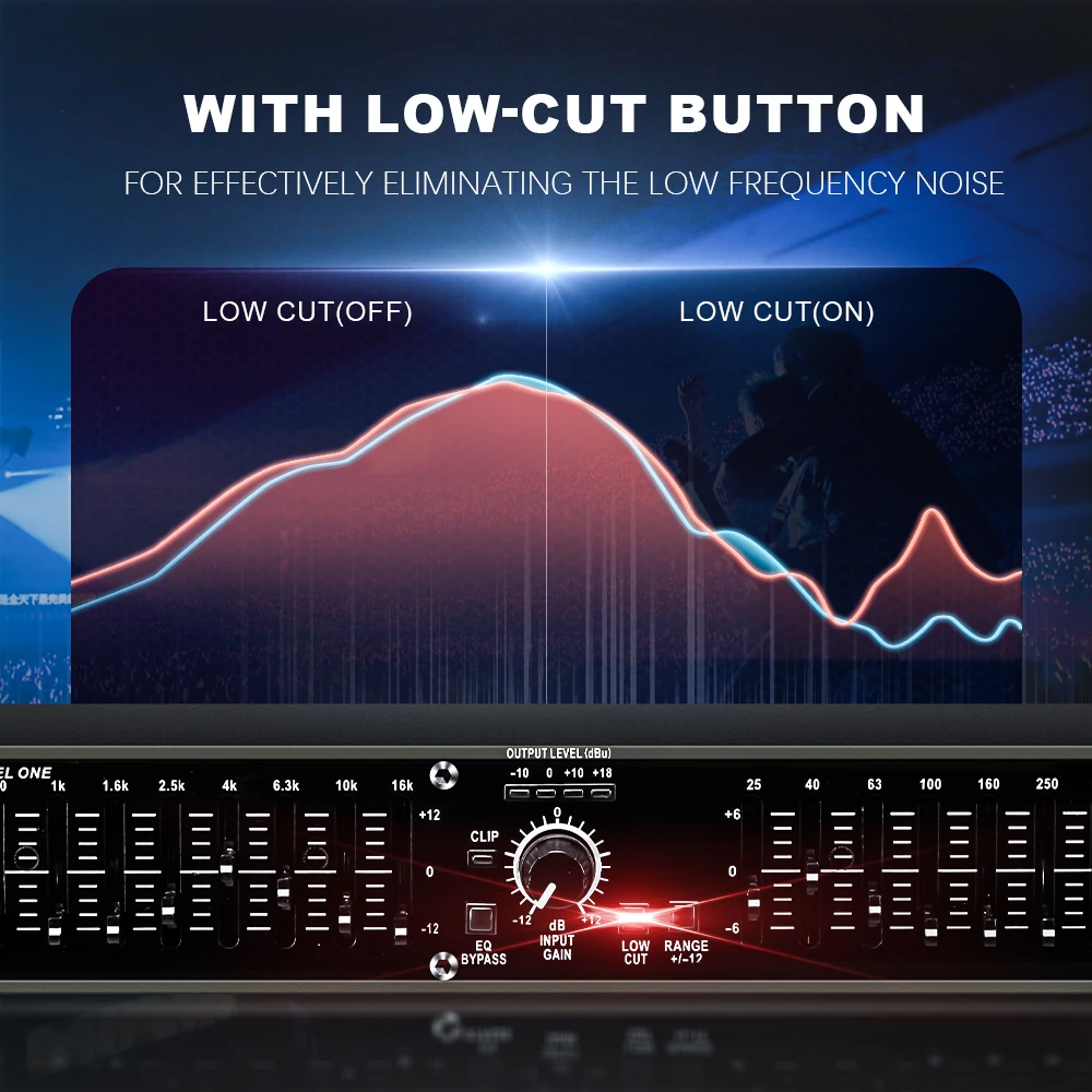 BMG 215sub Dual 31 Bands EQ Processador Graphic Equalizer Stereo Equaliser Audio EQ Professional Loudspeaker Management