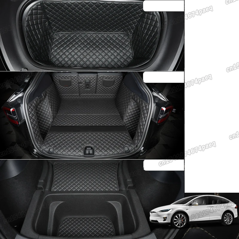 

for Tesla Model Y leather car trunk mat cargo liner accessories 2021 2022 2020 rear boot auto front luggage cushion box cover