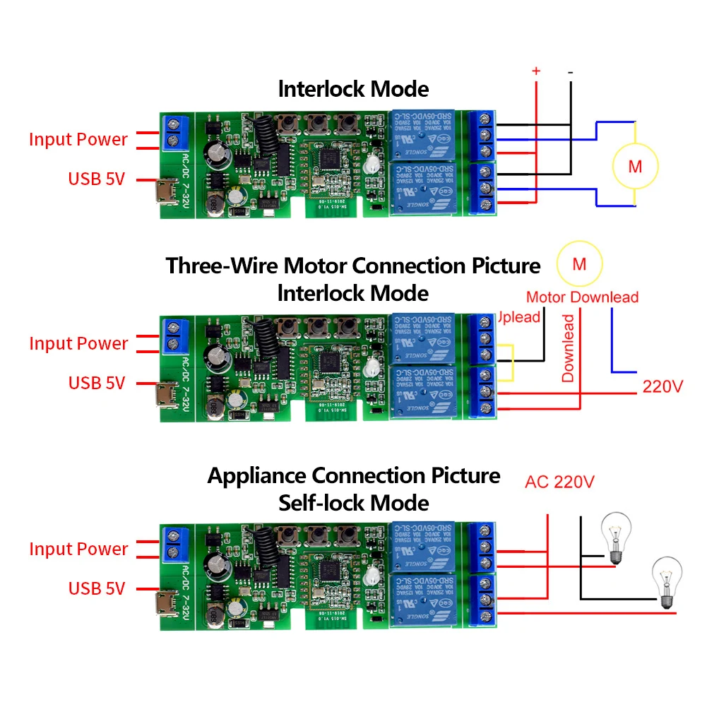 Modulo Interruttore Relè WiFi RF 2 Canali MHCOZY - Controllo Vocale Alexa E App Smart Life Per Tende E Garage - Foto 2