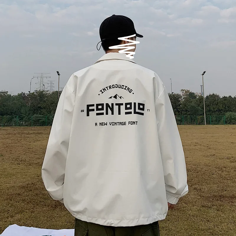남성용 홍콩 스타일 루즈핏 재킷, 한국 트렌디 조끼, 상의, 학생 작업복, 가디건, 용수철 가을 시즌