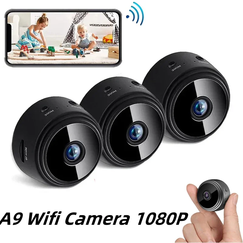 1080p HD A9 Mini WiFi Camera Remote Wireless Voice Recorder Video Camcorder Night Vision Home Security Surveillance Cam