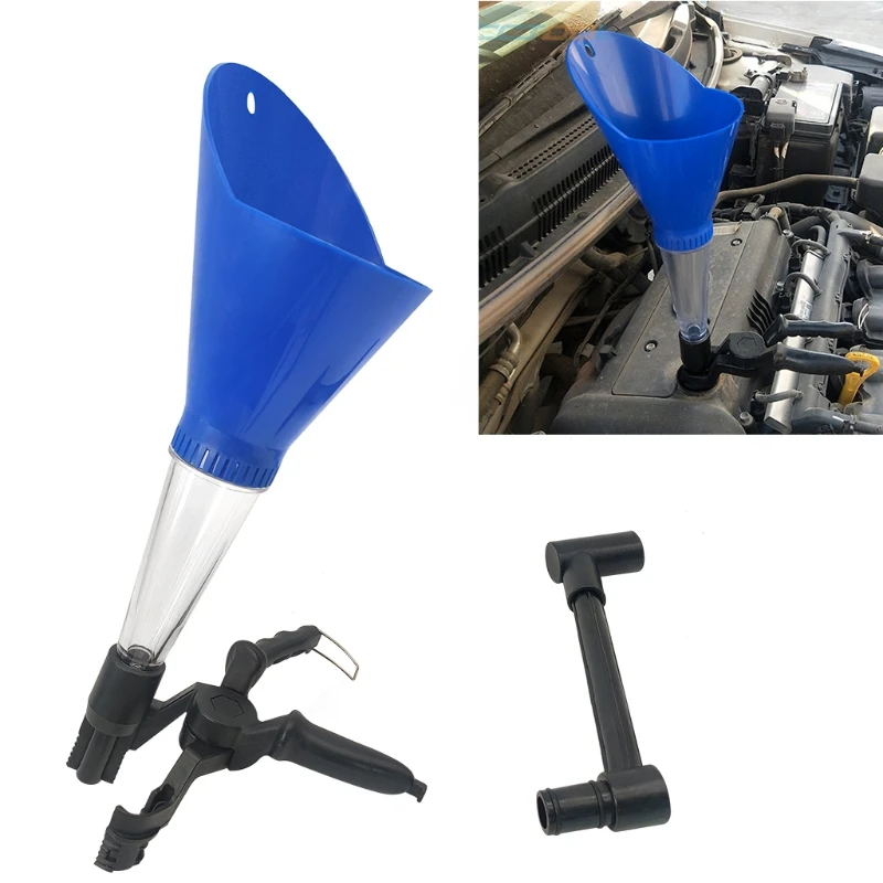 

1 Set Universal Car Engine Oil Filling Funnel Practical Multifunctional Oil Filler Auto Repair Tools Filling and Oil Change