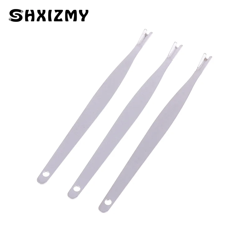 1pc Exfoliating Callus Shaver Nail Dead Skin Cuticle Push Stainless Steel Pushing V Fork Nail Clippers Diagonal Fork Trimmer