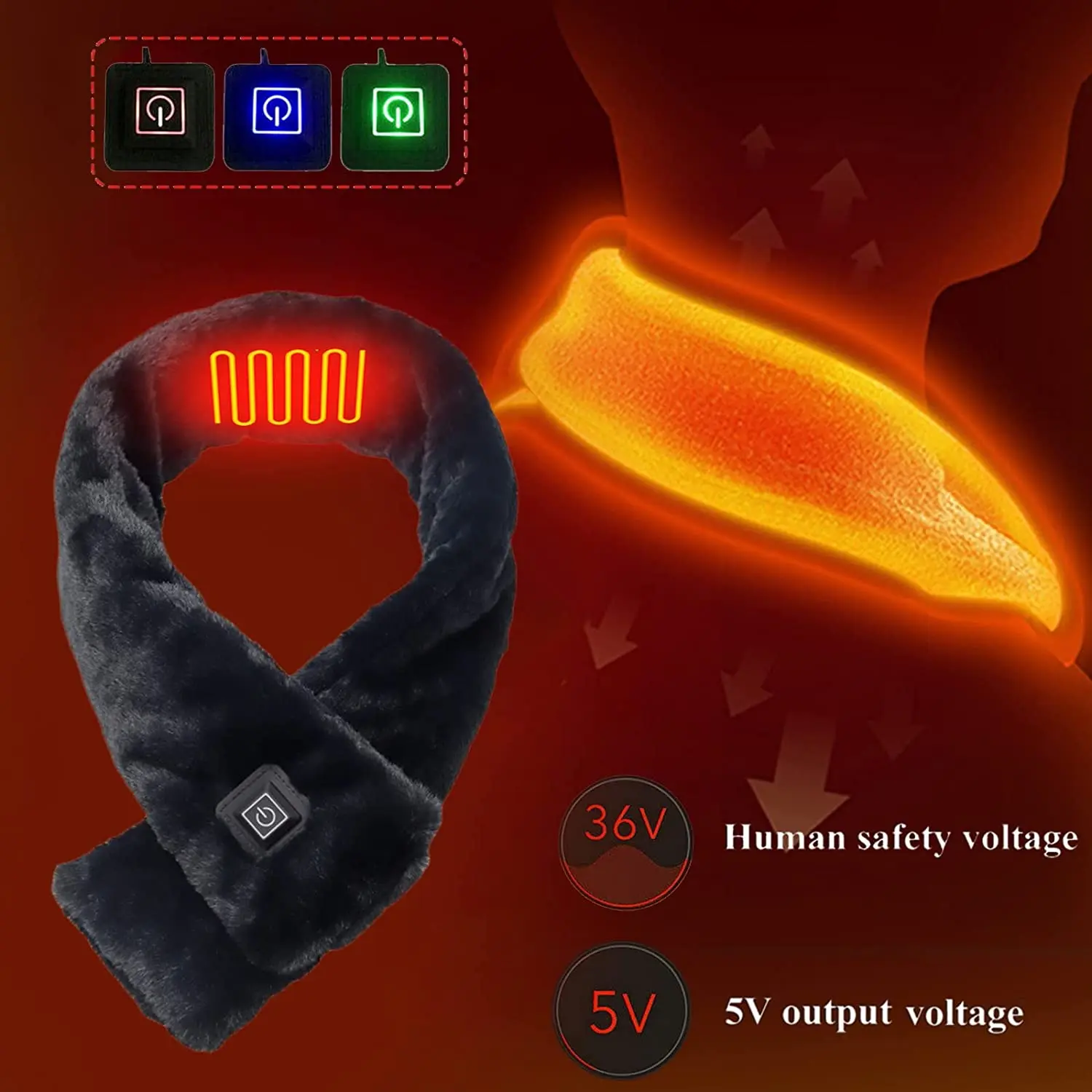 Рисунок 2 - Шарф с USB-подогревом