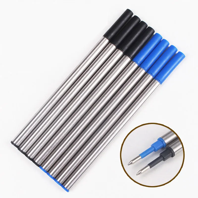 Ballpoint Pen Stainless Steel Material Replaceable Refill Office School Supplies Stationery