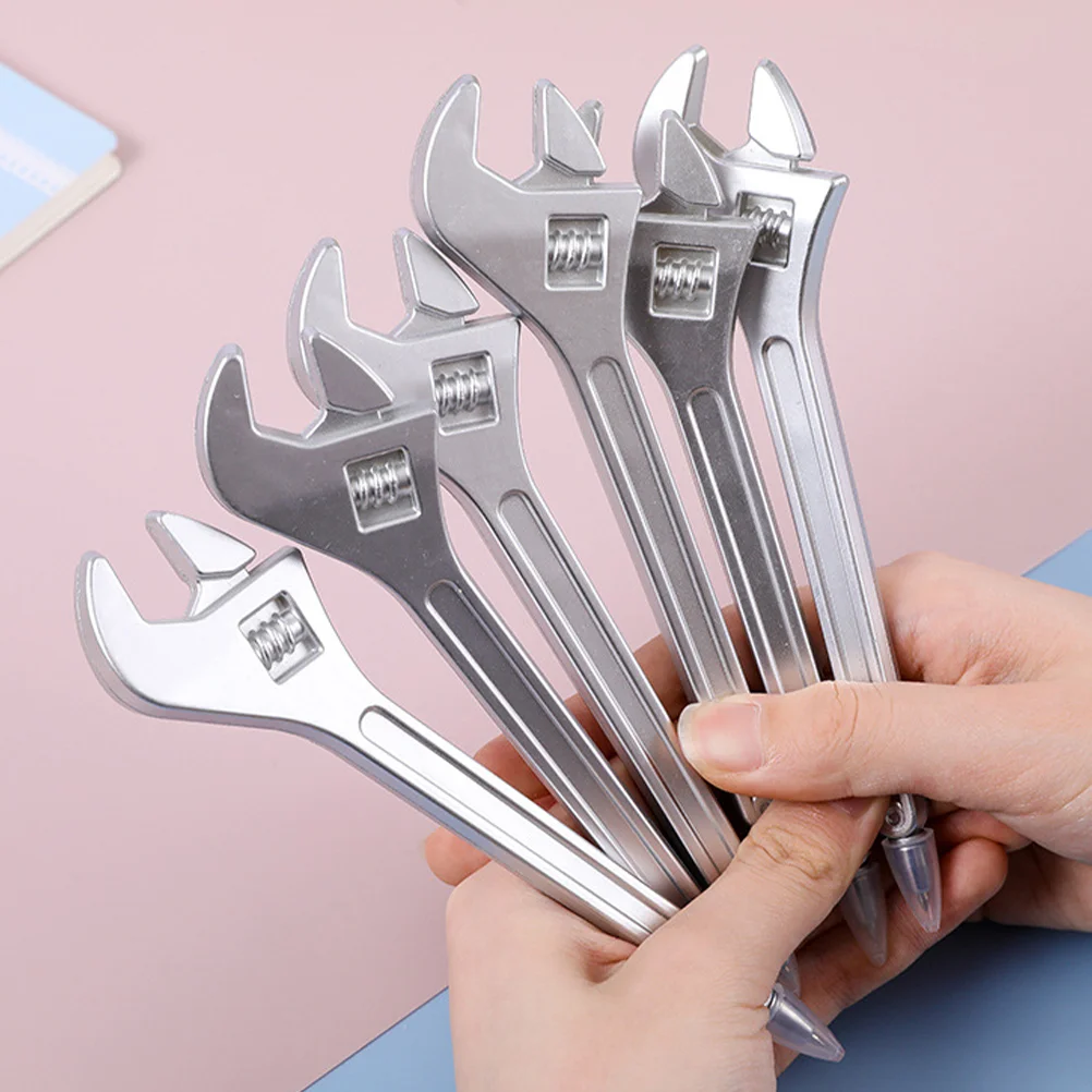 

6 Pcs Wrench Ballpoint Pen Pens Blue Ink Unique Personality Wrench-shaped Note Taking Pp Party Creative Student Realistic