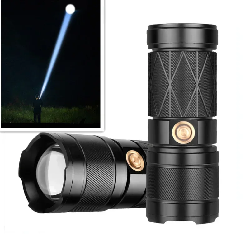 

Newest XHP90 Super Brightness Led Double Head Flashlight Waterproof Rechargeable Zoomable Torch Work Light Spotlight Floodlight