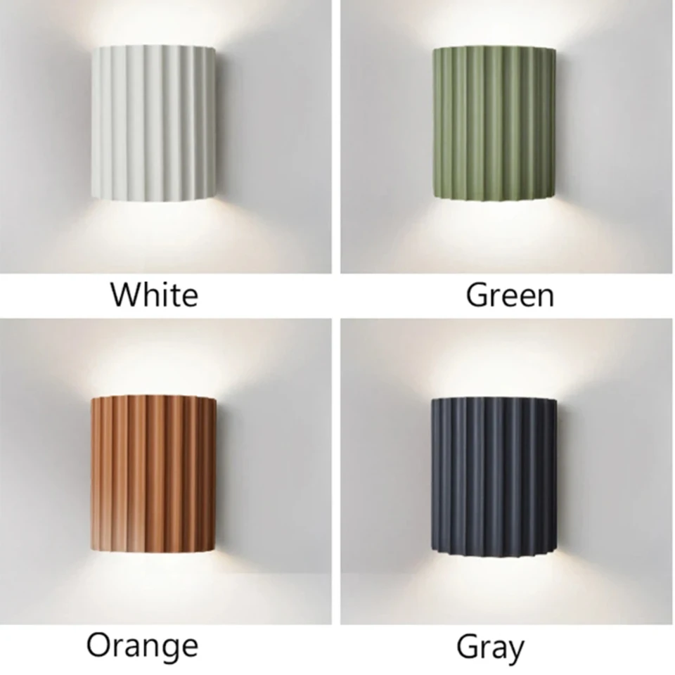 Modern Resin Wall Lamp Nordic LED Wall Lights Bedroom Bedside Lamps Living Room Home Decor Light Fixtures Luminaria