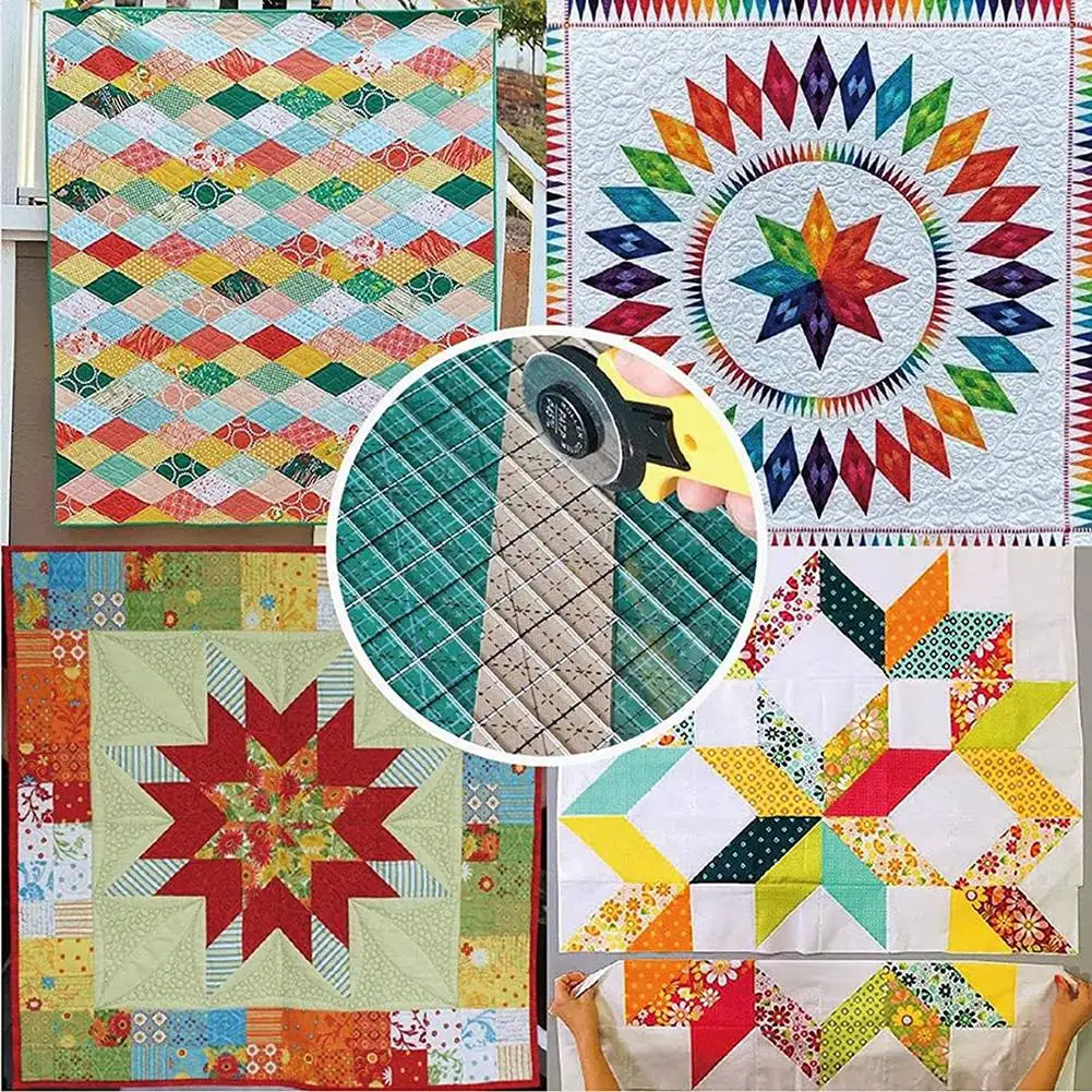 U-VBN-Sewing Ruler Fabric Cutting Ruler Quilting Supplies Tools Sewing Supplies Fabric Cutter Patchwork Template DIY 6 Inch 5