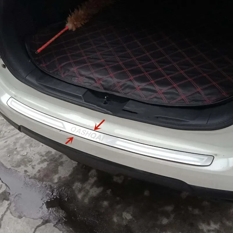 

Для Nissan Qashqai 2008-2013 Высококачественная Накладка порога багажника из нержавеющей стали защита от царапин Стайлинг автомобиля