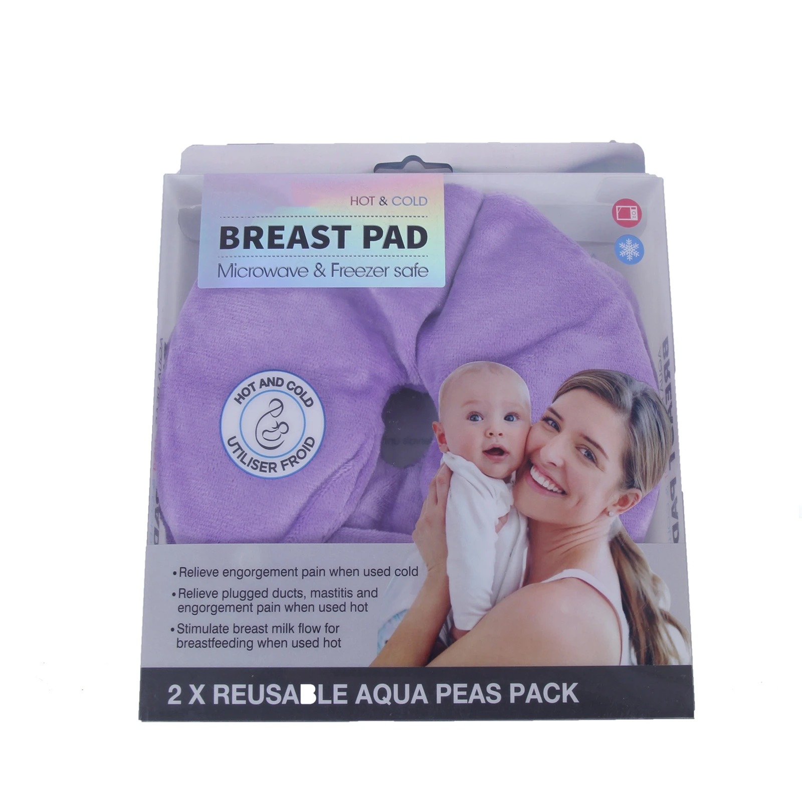 Therapearl Breast Therapy Breast Pads Hot & Cold 2 packBreast Feeding Essentials Reusable Gel Cooling Pads Compress Hospital Bag