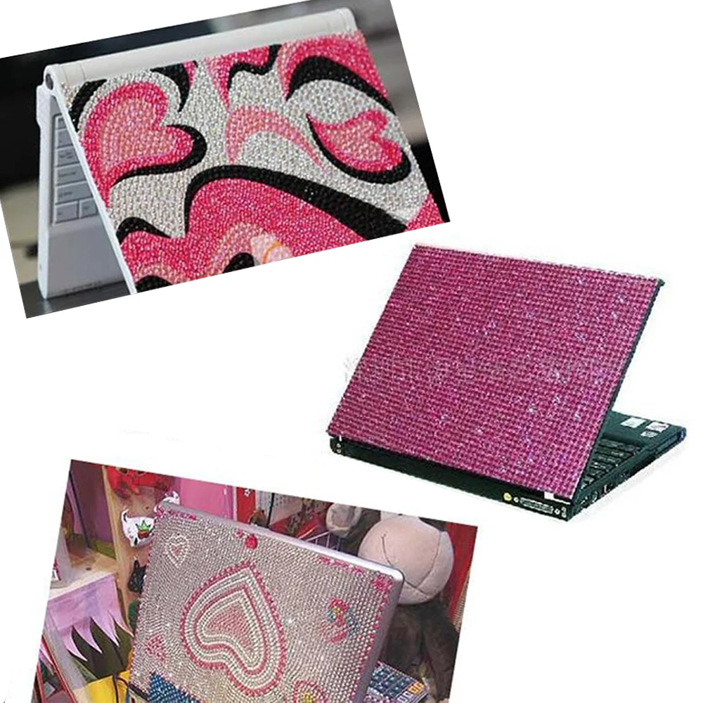 3/4/6mm Rhinestones Sticker Mobile Phone PC Car Art DIY Decal Bling Acrylic Rhinestones Self Adhesive Scrapbooking Craft Sticker