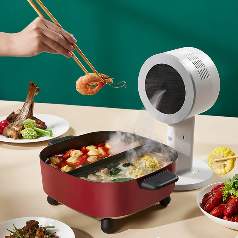 

Large Suction Tabletop Removable Clean Taste Hood Kitchen , Household Living Room Hot Pot Barbecue Deodorizing Extractor Hoods