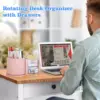 Rotating Office Desk Organizers and Accessories with 2 Drawer, Pencil Holder for Desk, Office Home Art Supplies 6