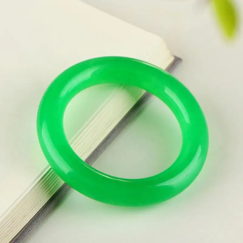 

Women Jade Bangle Green Natural Stone Round Bracelet Genuine Myanmar Jadeite Jewelry Burma Jades Bangles For Girlfriend Mom Gift