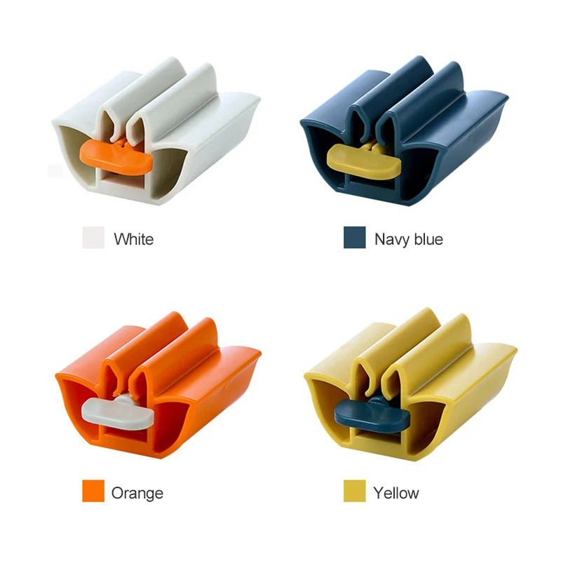 Toothpaste Squeezer Mini Rolling Tube Toothpaste Squeezer Dispenser Seat Holder Stand Easy Cleaning Bathroom Products Household Cosmetics Squeezer toothpaste squeezer
