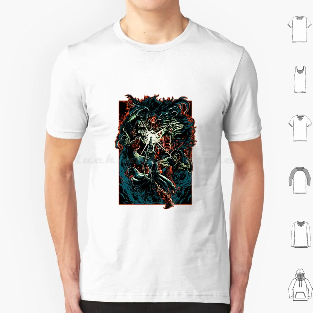 Maglietta Bloodborne 6Xl Cotton Cool Tee Bloodborne Dark Souls Souls Dark Blood Hunter Game Gaming Horror Soulsborne Ps4 Video