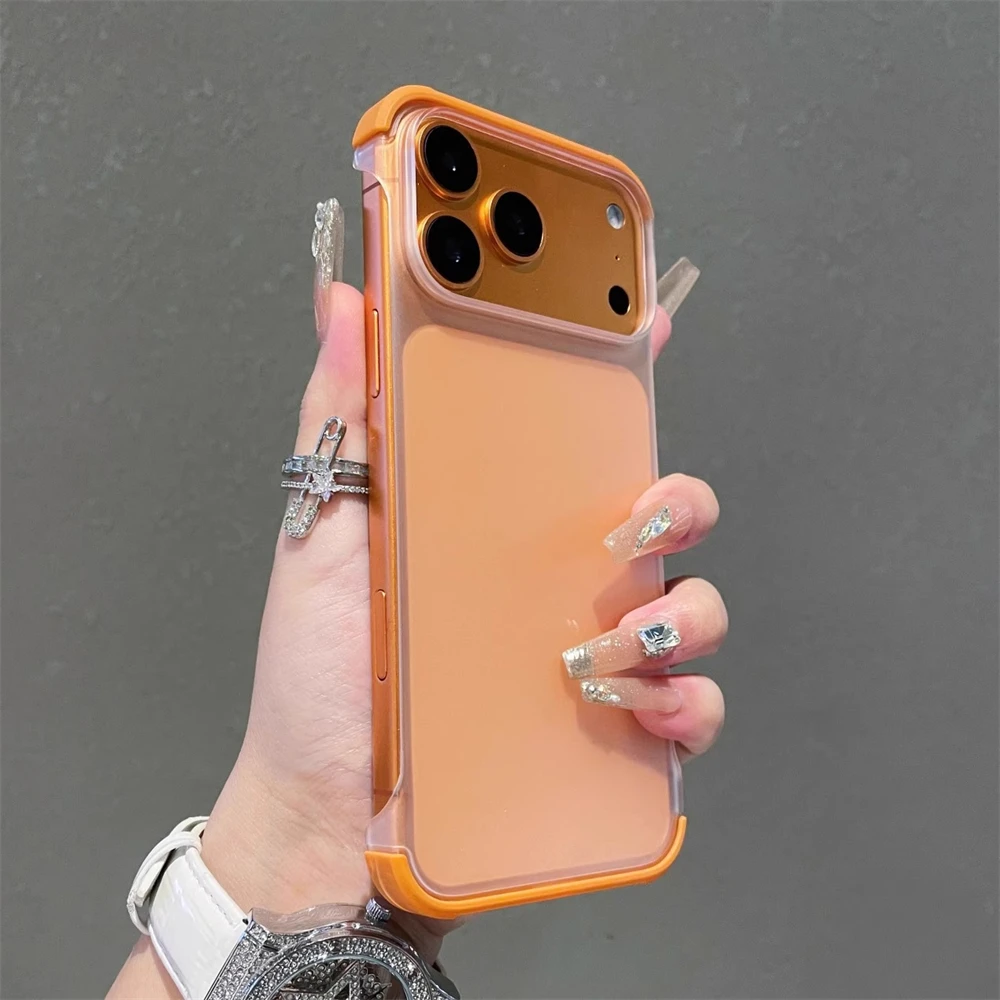 Ultra Thin Frameless Matte Translucent Phone Case - Slim Borderless Simple Hard Cover Shell