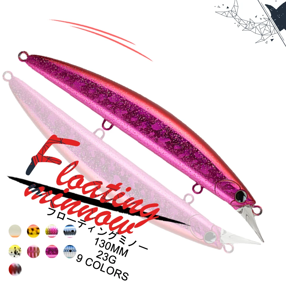 Leurre De Pêche Flottant Minnow 10g Pour Spinning Léger, Multicolore