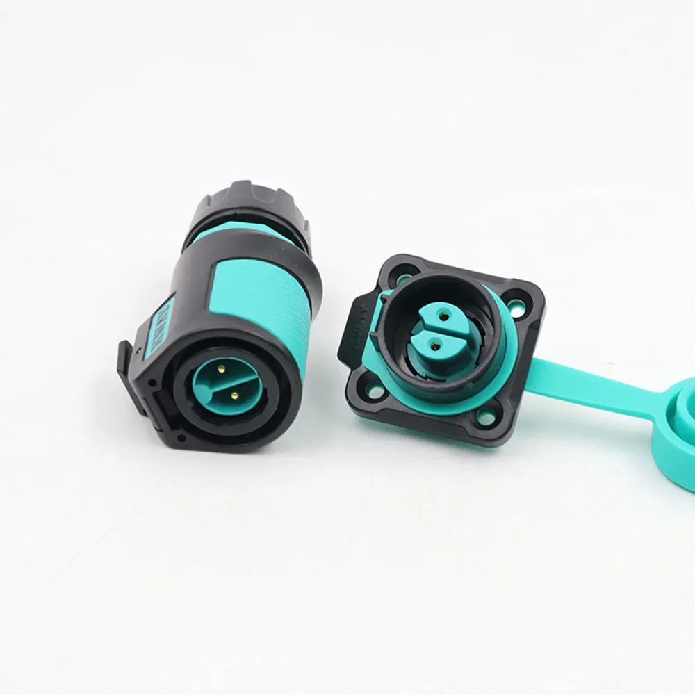 2 Pin Waterproof M16 Electrical Power IP68 Connector Adapter 10A 18-16 ...