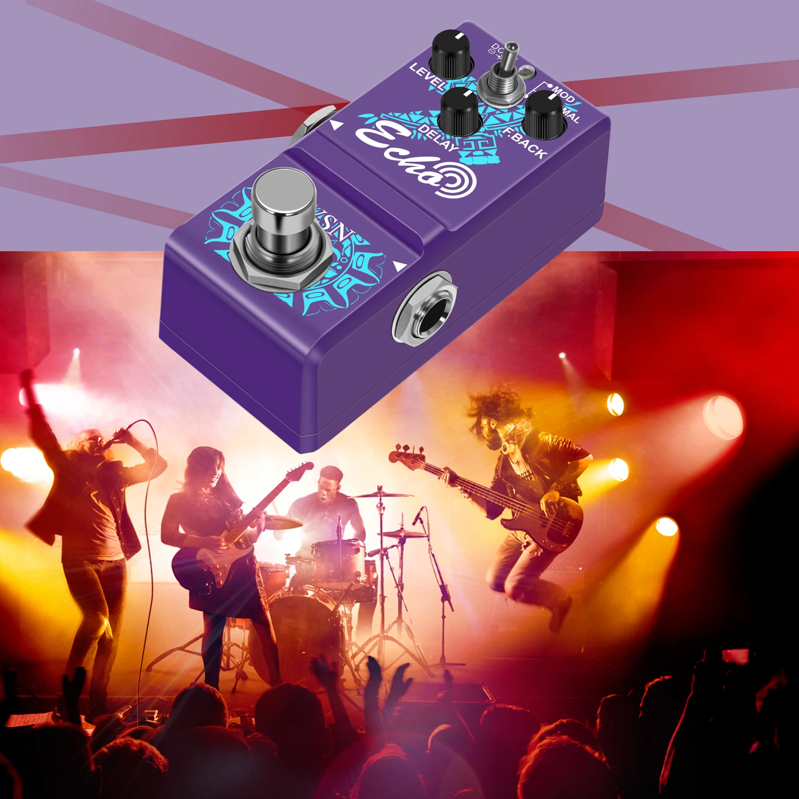 Vsn Ln314 Delay Guitar Effect Pedal For Nano Echo Electric Guitar