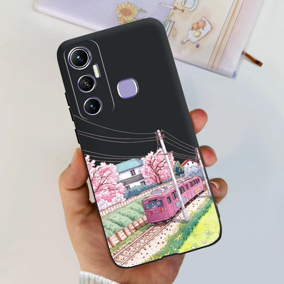 Cute Cartoon Flowers Silicone Soft TPU Phone Case - Enhanced Protection Bumper Cover