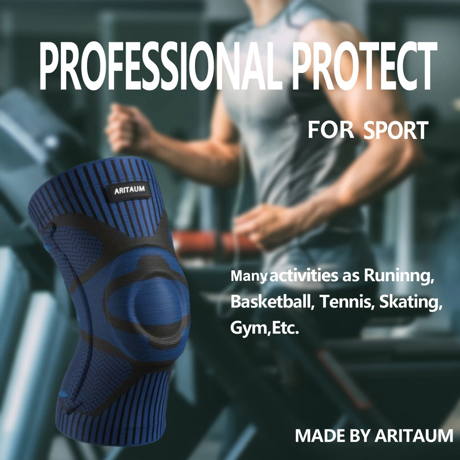 Knee protection sleeve Knee Support Weightlifting Running Workout Basketball 1piece